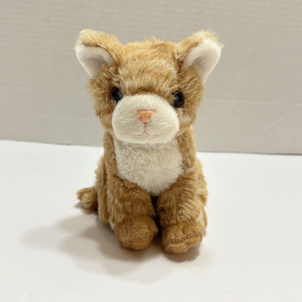 Orange Tabby Cat Plush Stuffed Animal NO TAGS